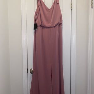 Mauve floor length dress